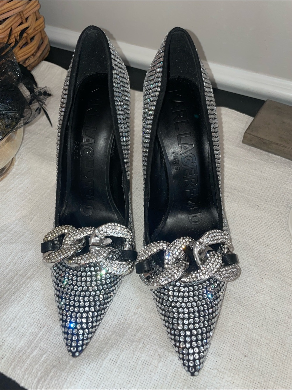 KARL LAGERFELD Heels SZ 7.5 - Picture 5 of 11
